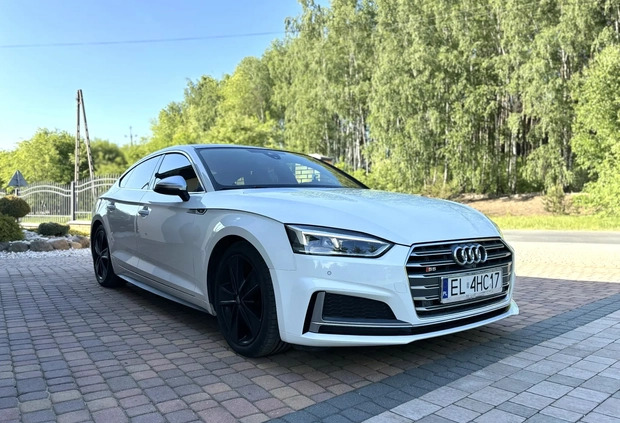 Audi S5 cena 153000 przebieg: 73000, rok produkcji 2018 z Pabianice małe 191